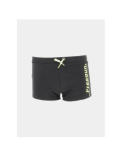 Maillot de bain boxer never stop jaune noir garçon - Freegun