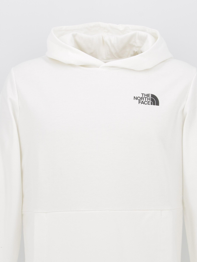 Sweat à capuche dos graphic blanc homme - The North Face
