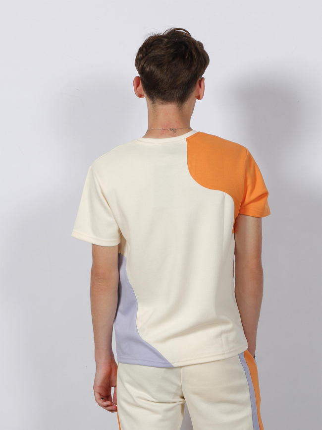 T-shirt colorblock orange homme - Project X Paris