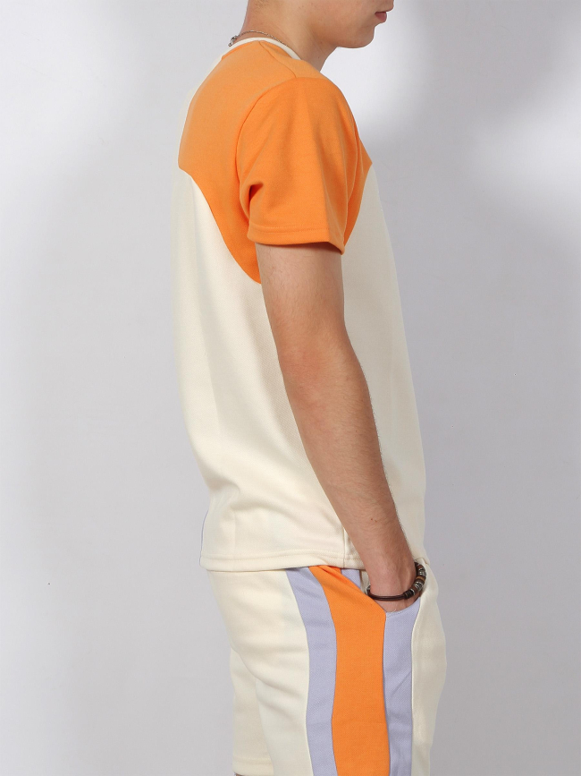 T-shirt colorblock orange homme - Project X Paris