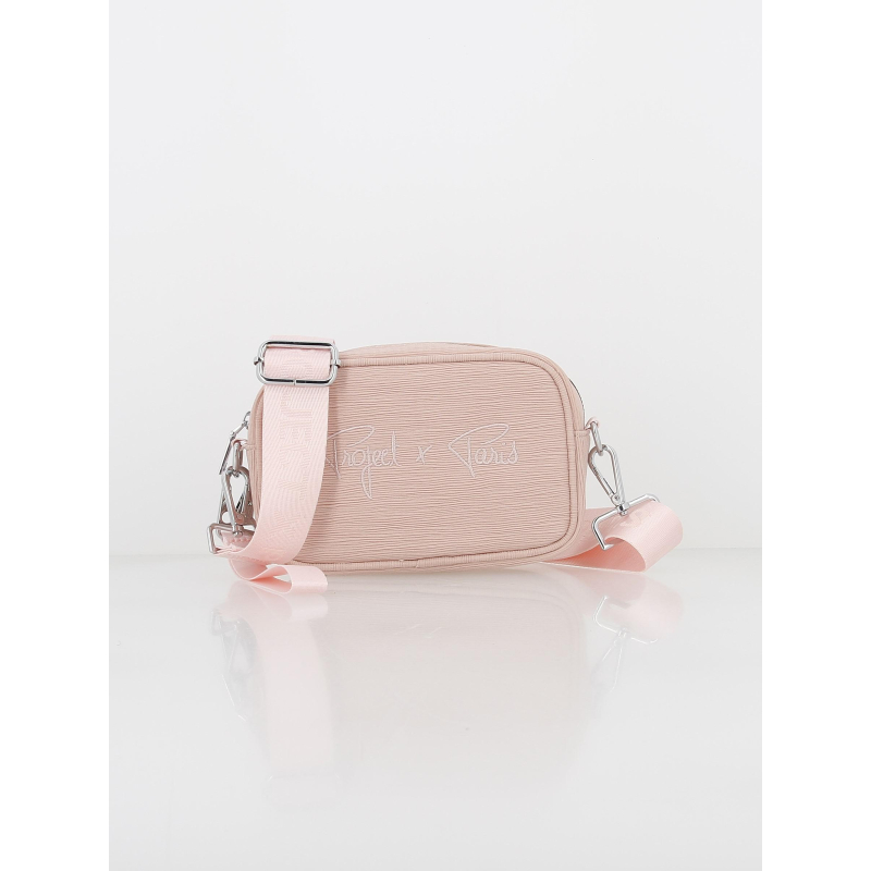 Sacoche à bandoulière signature logo rose - Project X Paris