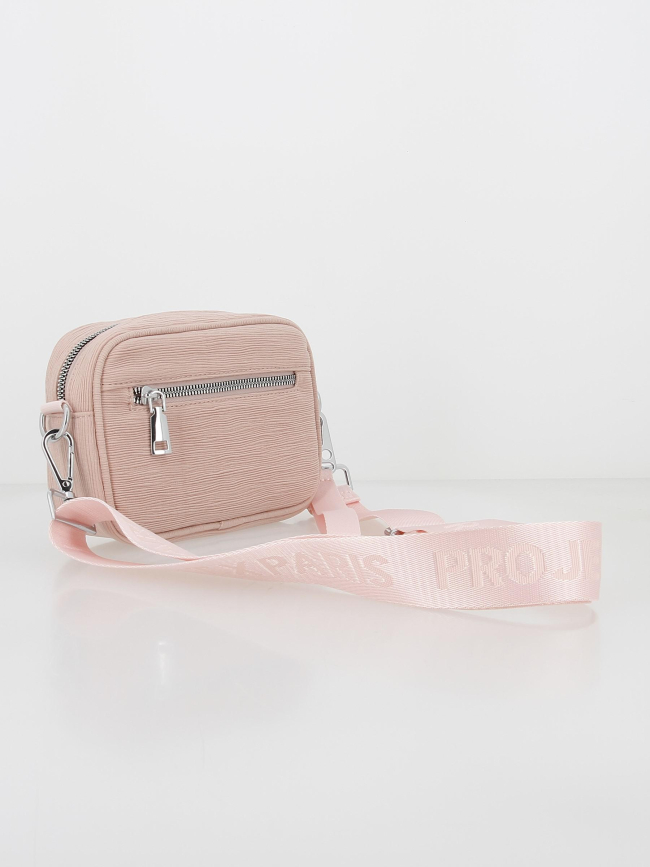 Sacoche à bandoulière signature logo rose - Project X Paris