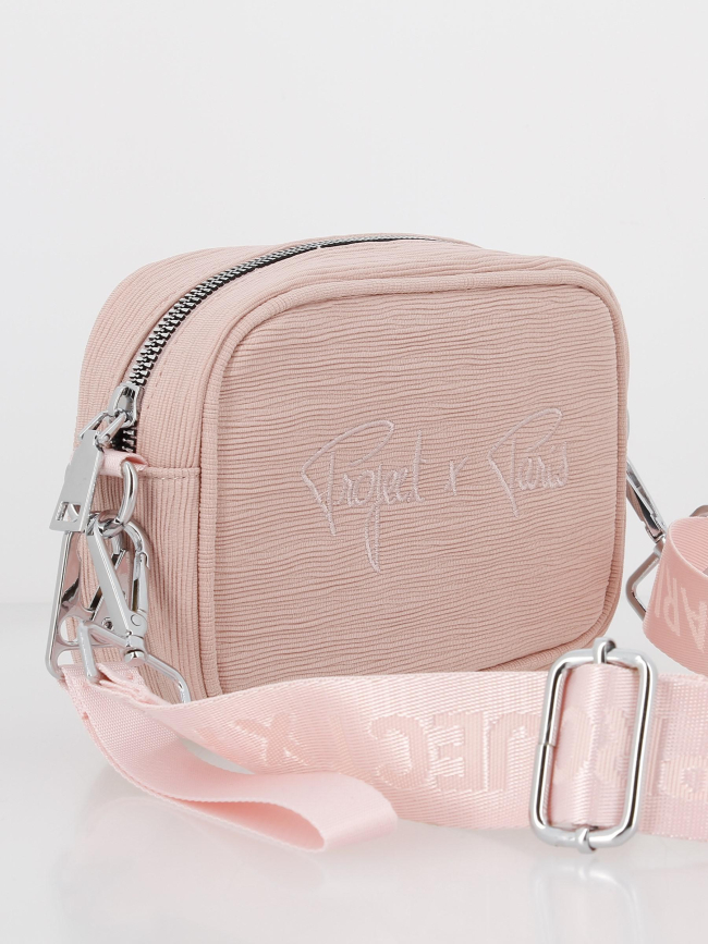 Sacoche à bandoulière signature logo rose - Project X Paris