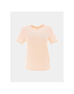 T-shirt mummy regular rose femme - Only