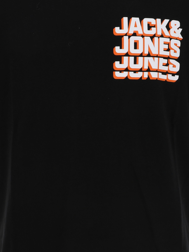T-shirt script logo noir homme - Jack & Jones