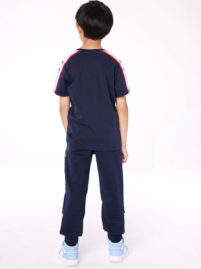 Pantalon de Jogging rib cuff pants logo bleu marine garçon - Champion