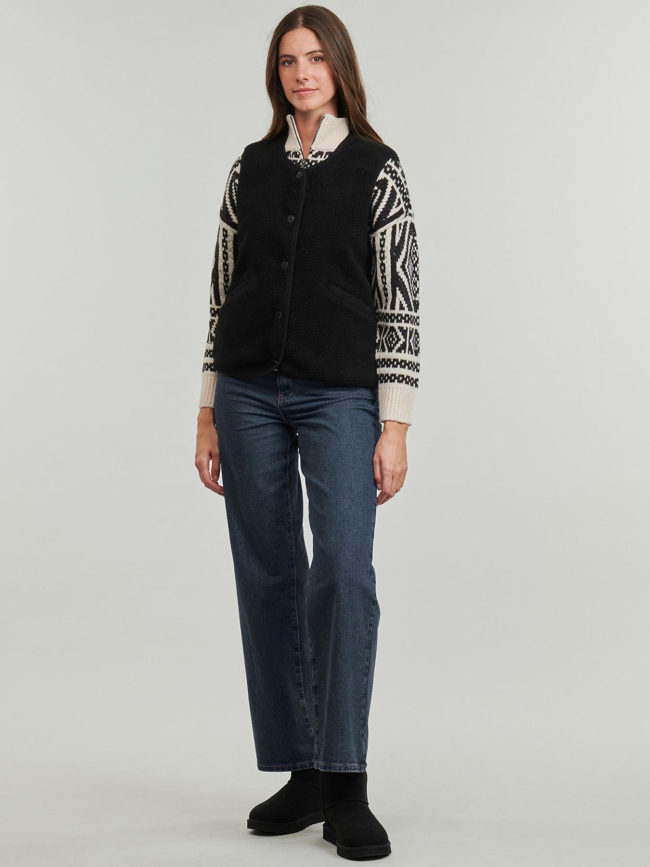 Veste sans manche teddy baby noir femme - Only