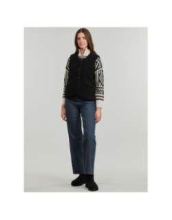 Veste sans manche teddy baby noir femme - Only