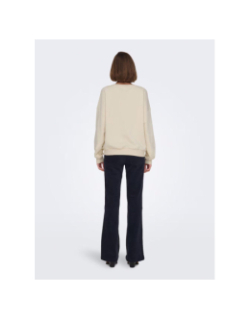 Sweatshirt chrissy beige femme - Only