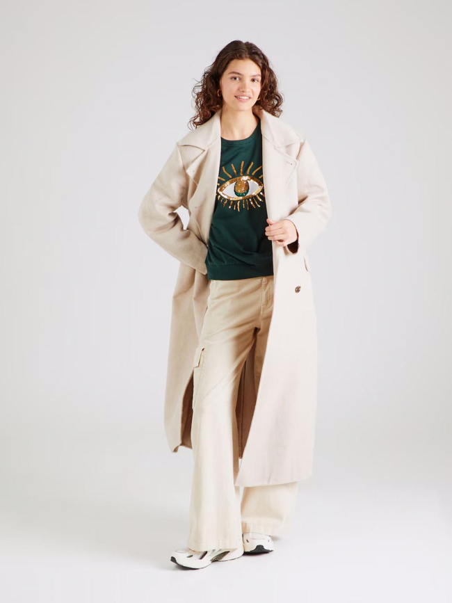 Sweatshirt chrissy vert femme - Only