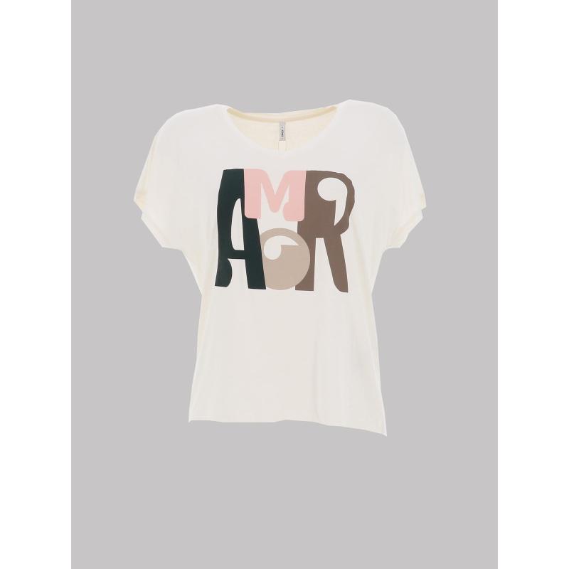 T-shirt isabelle blanc femme - Only