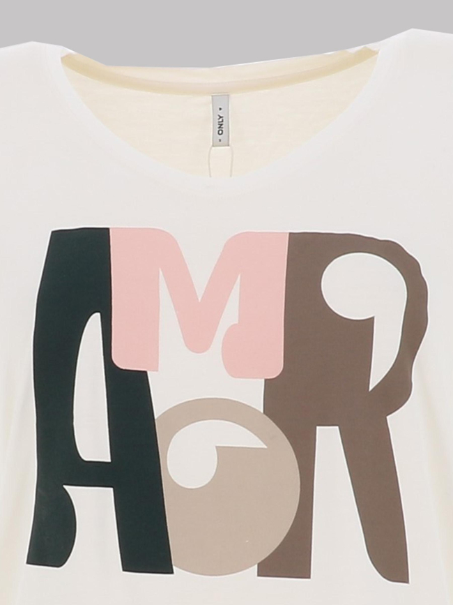 T-shirt isabelle blanc femme - Only