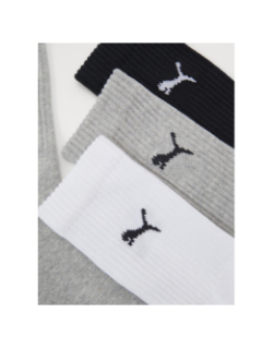 Pack de 3 paires de chaussettes crew noir blanc gris - Puma