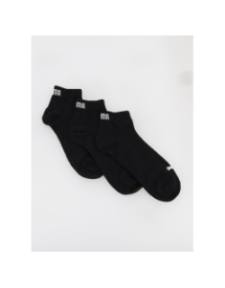 Pack de 3 paires de chaussettes quarter plain noir adulte - Puma