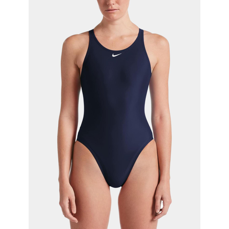 Maillot de bain de natation solid bleu marine femme - Nike