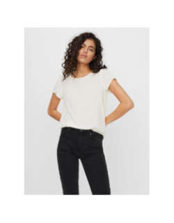 T-shirt léger becca blanc femme - Vero Moda