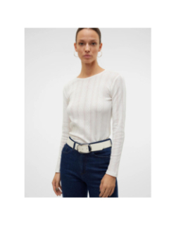 Top à manches longues lisa blanc femme - Vero Moda