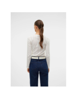 Top à manches longues lisa blanc femme - Vero Moda