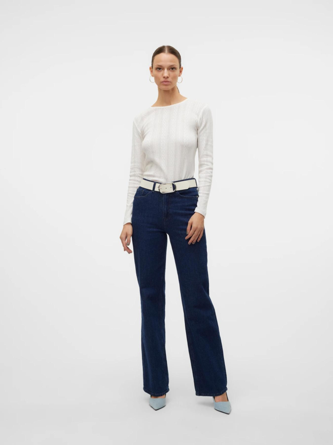 Top à manches longues lisa blanc femme - Vero Moda