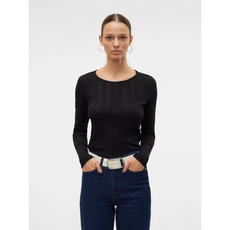 Top manches longues lisa noir femme - Vero Moda