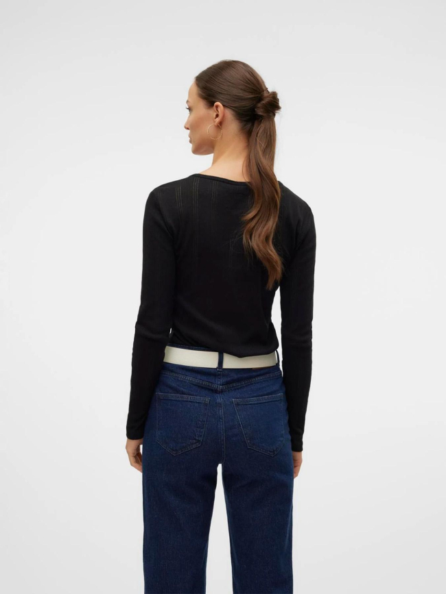 Top manches longues lisa noir femme - Vero Moda