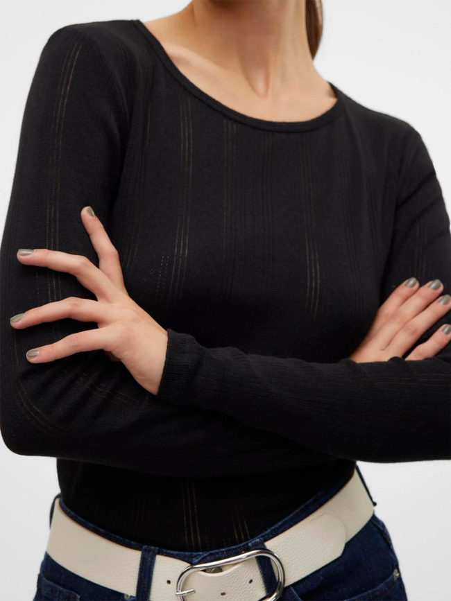 Top manches longues lisa noir femme - Vero Moda