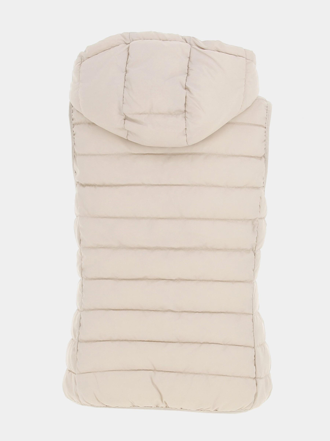 Doudoune sans manche newtahoe beige femme - Only