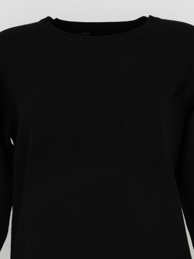 Pull col rond lesly king noir femme - Only