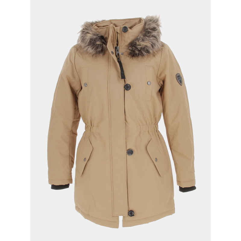 Blouson parka d'hiver iris beige femme - Only