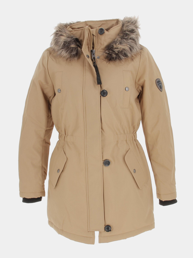 Blouson parka d'hiver iris beige femme - Only