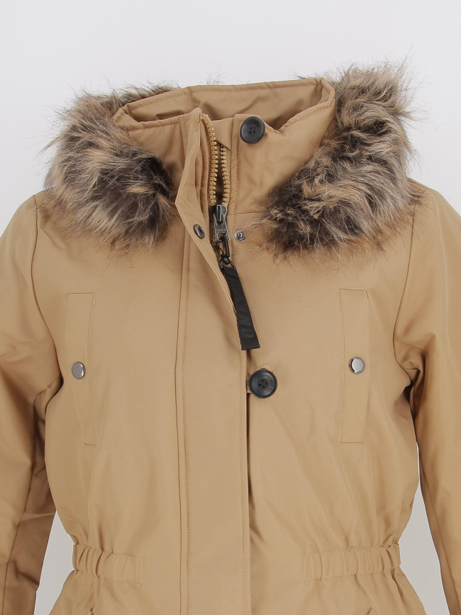 Blouson parka d'hiver iris beige femme - Only