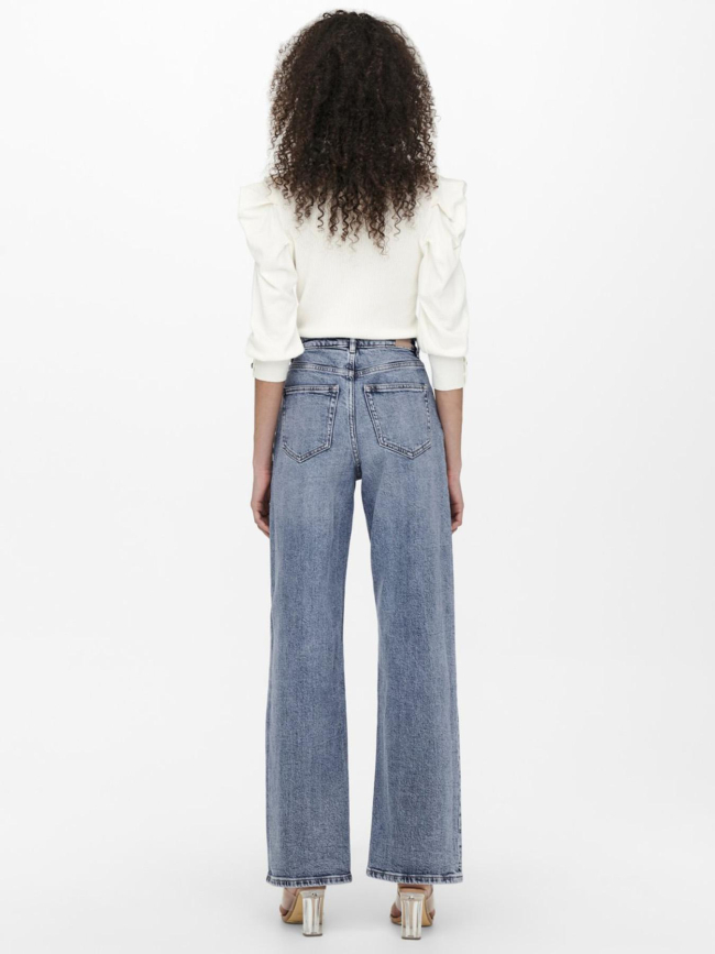 Jean large juicy life bleu femme - Only