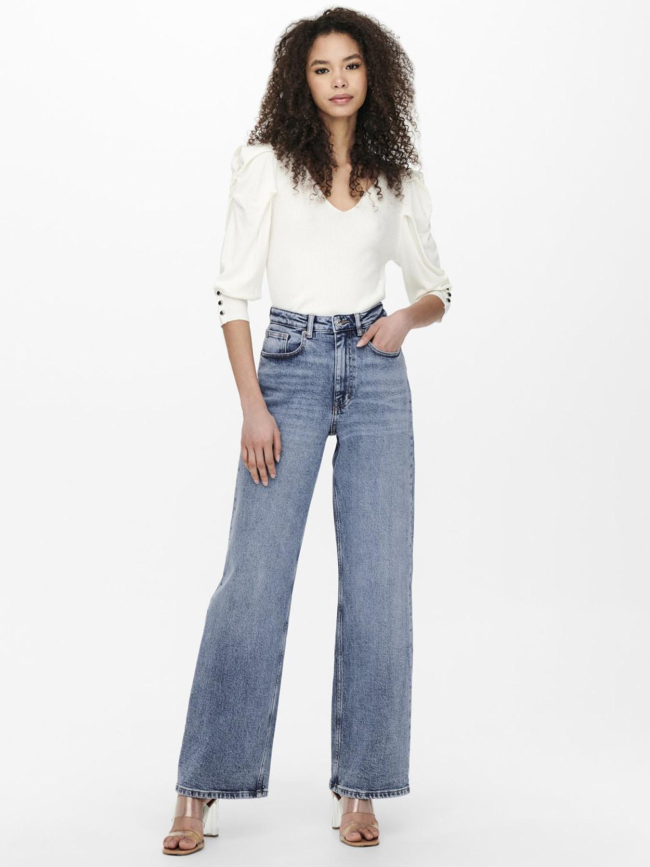 Jean large juicy life bleu femme - Only