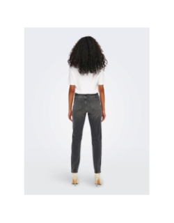 Jean droit taille haute emily gris femme - Only