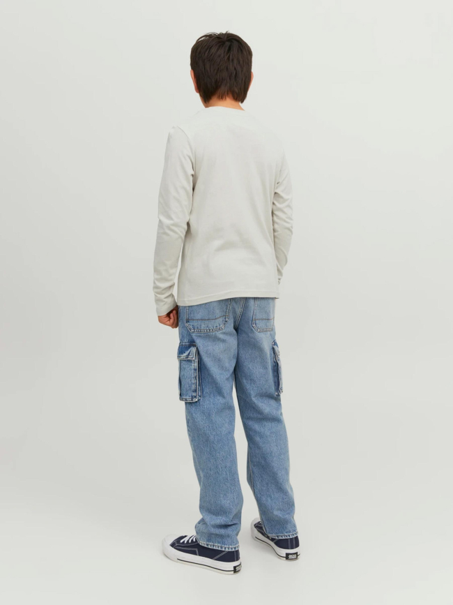 T-shirt manches longues arthur beige garçon - Jack & Jones