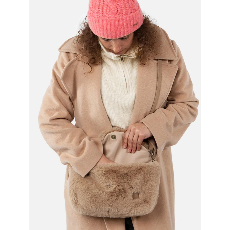 Sac Shopping Peluche Sac Bandoulière Fausse Fourrure Femme