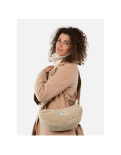 Sac bandoulière peluche aaki beige femme - Barts