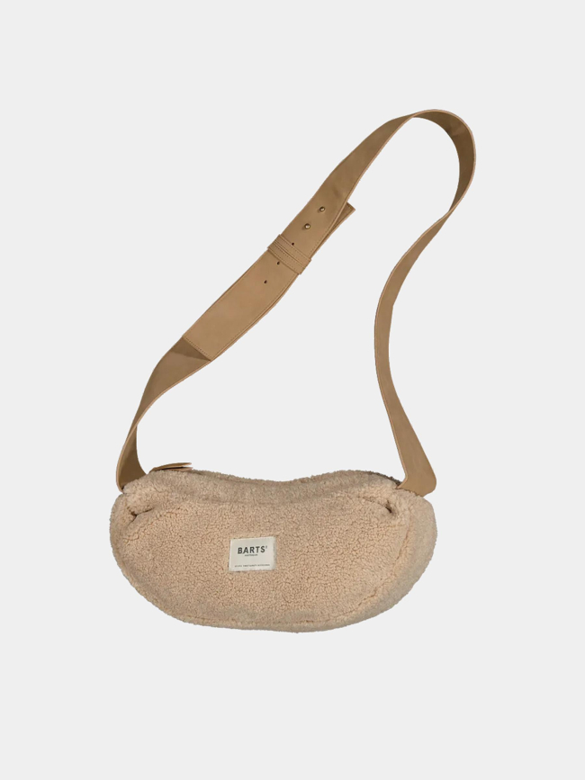 Sac bandoulière peluche aaki beige femme - Barts