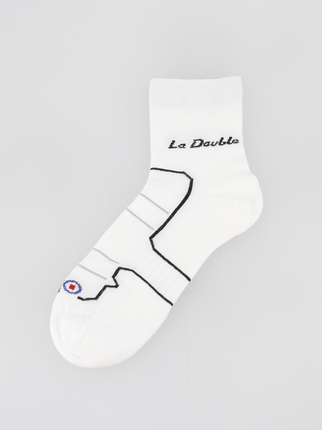 Chaussettes de randonnée la double club blanc - Thyo