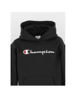 Sweat à capuche hooded avec logo noir enfant - Champion