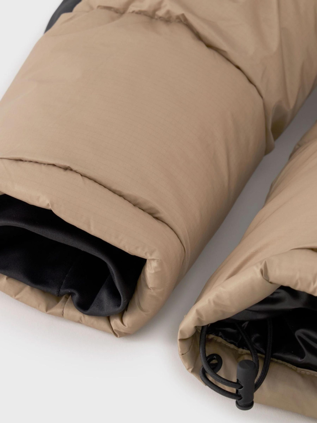 Doudoune à capuche bicolore marron noir homme - Champion