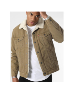 Veste sherpa trucker kaki homme - Levi's