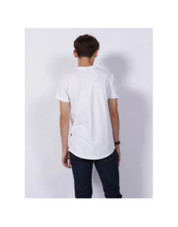 T-shirt relaxed fit basique logo imprimé blanc homme - G-Star