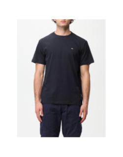 T-shirt uni logo salis noir homme - Napapijri
