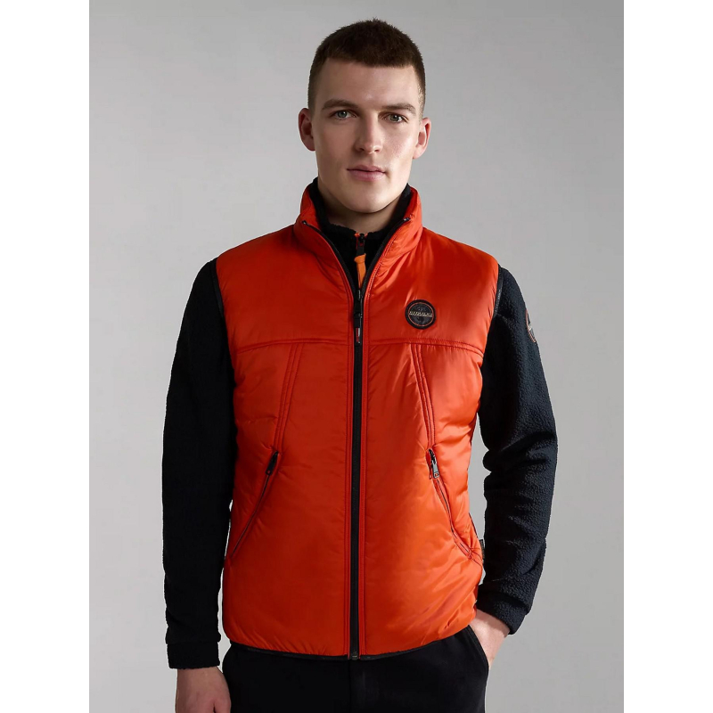 Doudoune sans manche hubert orange homme - Napapijri
