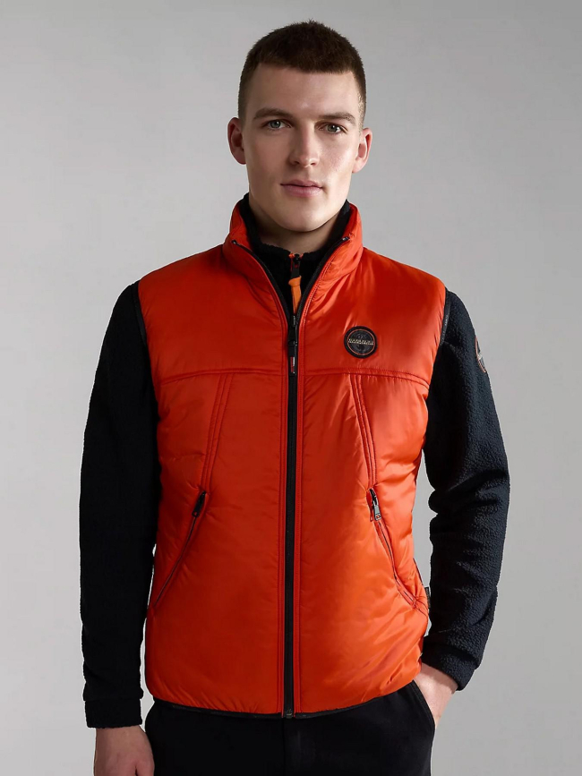 Doudoune sans manche hubert orange homme - Napapijri