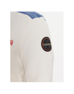 Gilet polaire anderby blanc bleu homme - Napapijri