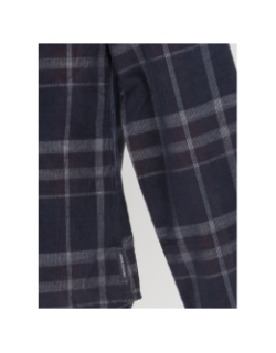 Chemise à carreaux strié bleu marine homme - Armani Exchange