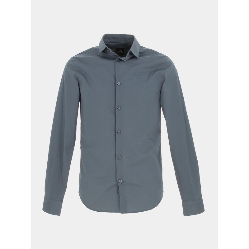 Chemise manches longues slate gris homme - Armani Exchange