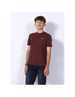 T-shirt vineyard basique logo bordeaux homme - Armani Exchange